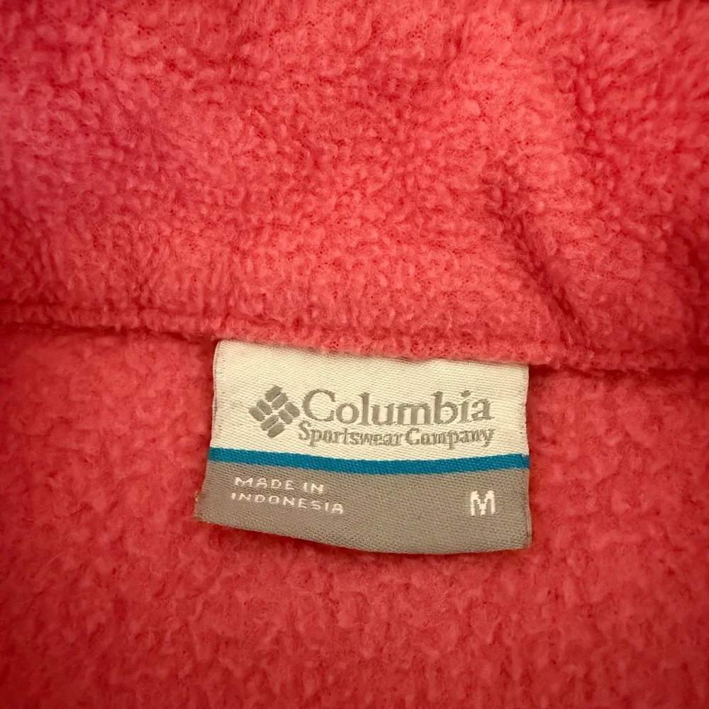 Columbia Kids pink Girls size M full zip  Fleece Jacket